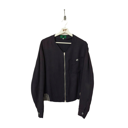 Jean Paul Gaultier Cropped Collarless Bomber Blouson - Known Source