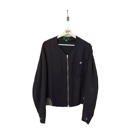 Jean Paul Gaultier Cropped Collarless Bomber Blouson