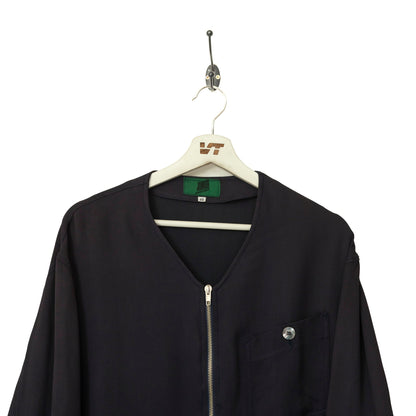 Jean Paul Gaultier Cropped Collarless Bomber Blouson