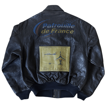 Avirex 1988 'Patrouille de France' A2 Leather Flight Jacket - S / M | S / M, Red