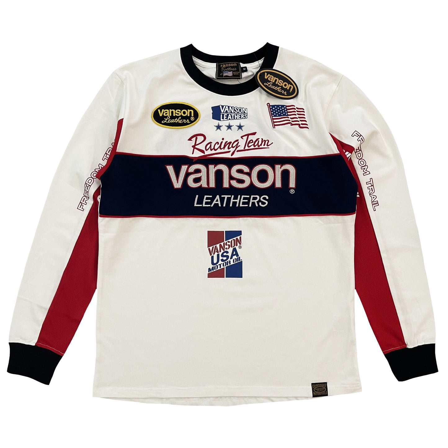 Vanson Leathers Long Sleeve Motocross T-Shirt - M