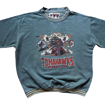 Avirex Tomahawks 90's Sweatshirt - S | Small, Teal