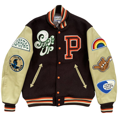 Whitesville 'Surfs Up' Varsity Jacket - Size XL