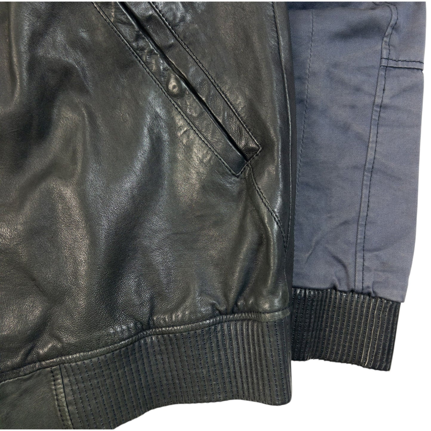 Vintage 2000s  Hugo Boss Zip Up Leather Jacket Size S | Small, Black