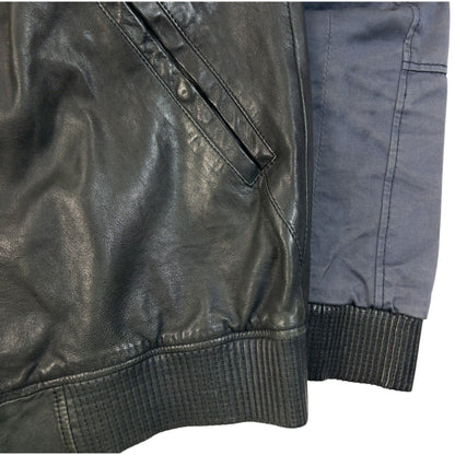 Vintage 2000s  Hugo Boss Zip Up Leather Jacket Size S | Small, Black