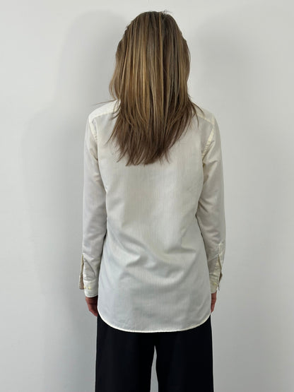 Christian Dior Chemises 1980s Cotton Logo Shirt - S