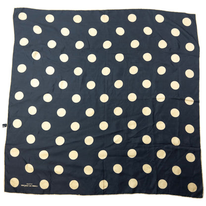 Vintage 90s Comme Des Garçons Tricot Polka Dot Silk Scarf | O/S, Cream