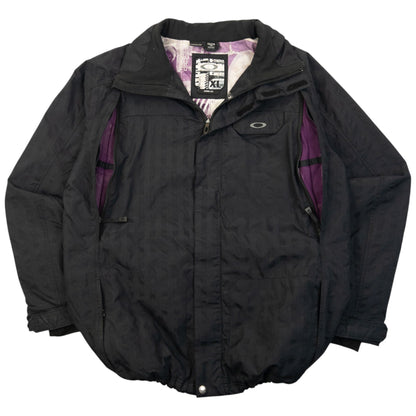 Vintage 2000s Oakley Zip Up Snowboarding Jacket Size XL | XL, Black