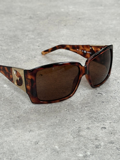Gianfranco Ferre 1990s Oversized Square Logo Sunglasses