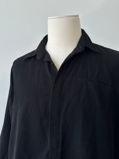 Vintage 1990s Concealed Placket Shirt - L