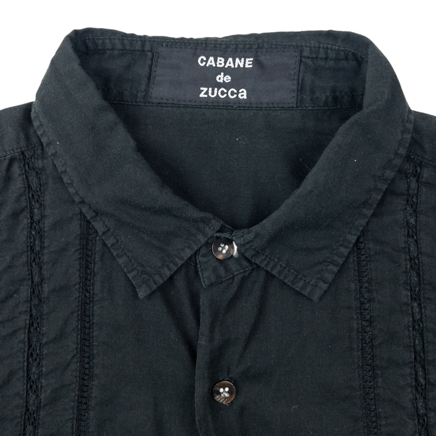 Vintage 2000s Cabane De Zucca By Issey Miyake Button Up Shirt Size S | Small, Black