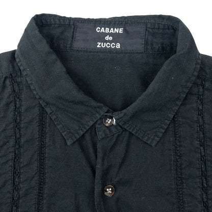 Vintage 2000s Cabane De Zucca By Issey Miyake Button Up Shirt Size S | Small, Black