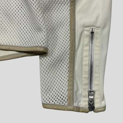 Prada Sport SS00 Mesh and Leather Nylon Moto Jacket - IT44