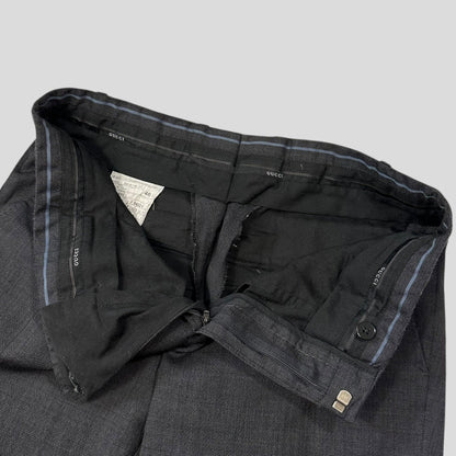 Gucci 00’s Textured Wool Suit Blazer + Trousers - IT46 (S/M) | Default Title, Grey