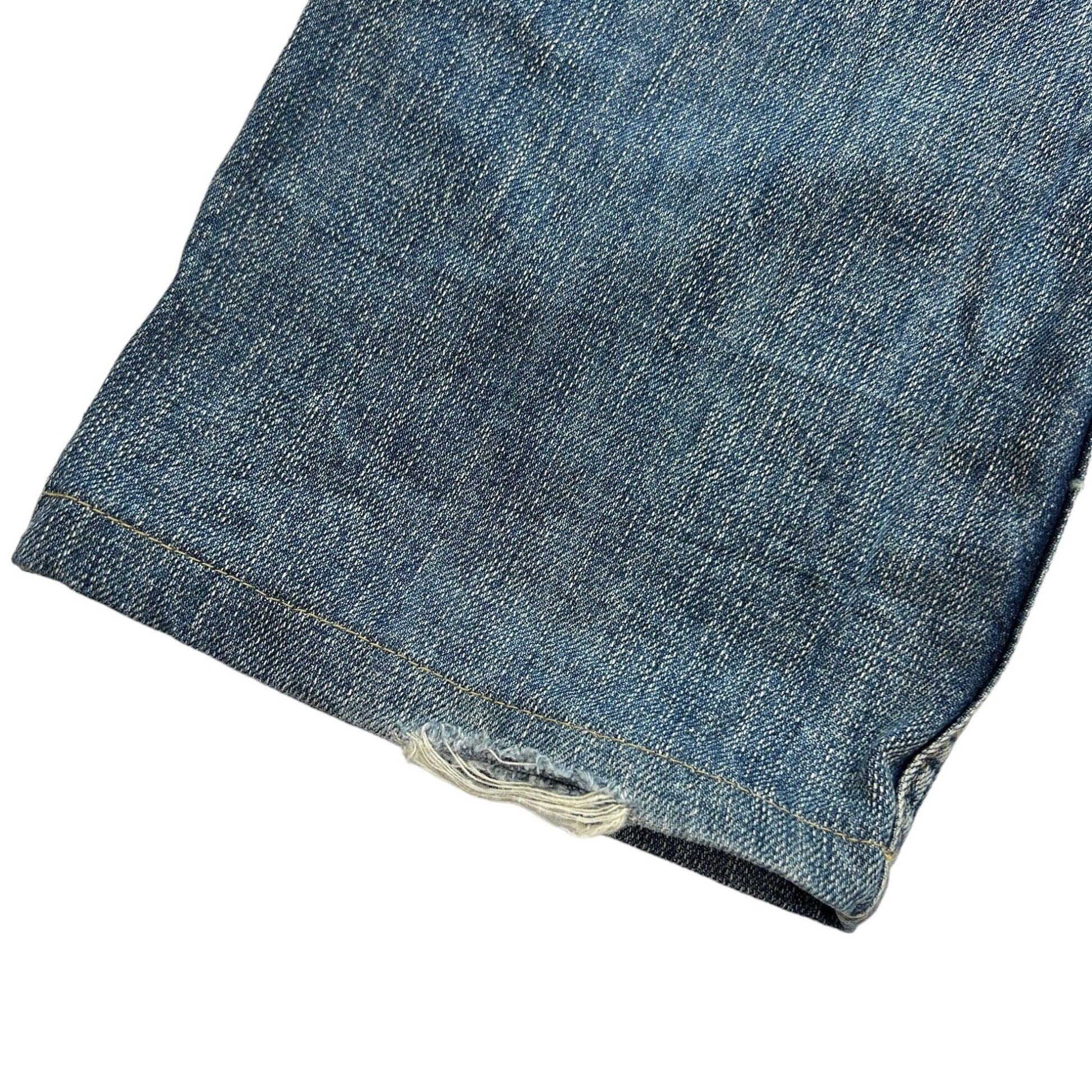Vintage Skull Nippon Blue Japanese Denim Jeans Size W30 - Known Source
