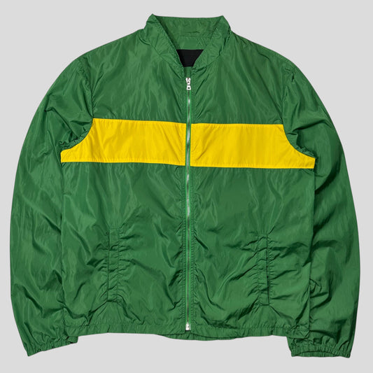 Prada Milano SS00 Apple Green Nylon Panelled Windbreaker Jacket - IT54 (L) | Default Title, Green