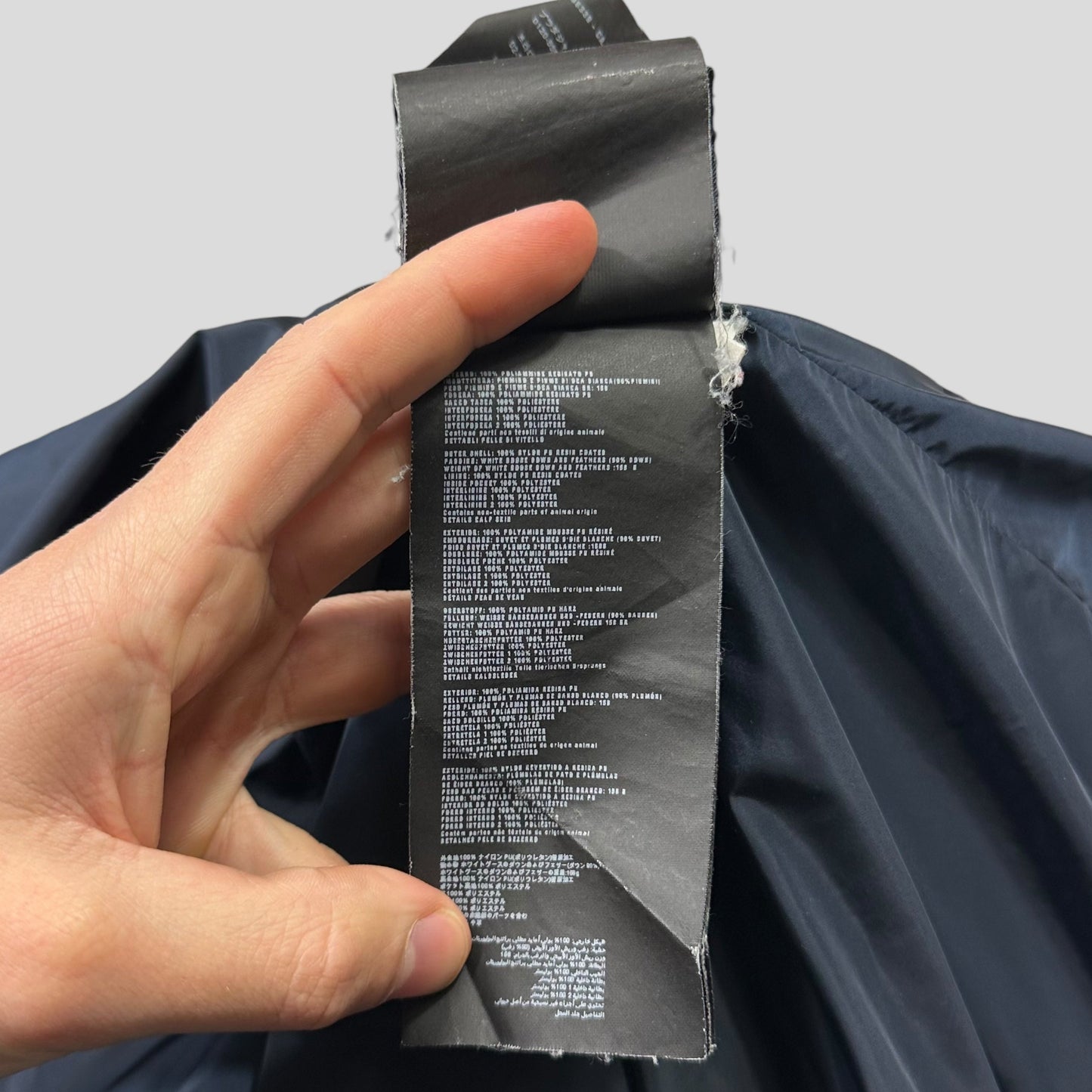 Prada 2014 Navy Nylon Down Triangle Plaque Puffer Jacket - IT48 (M/L)