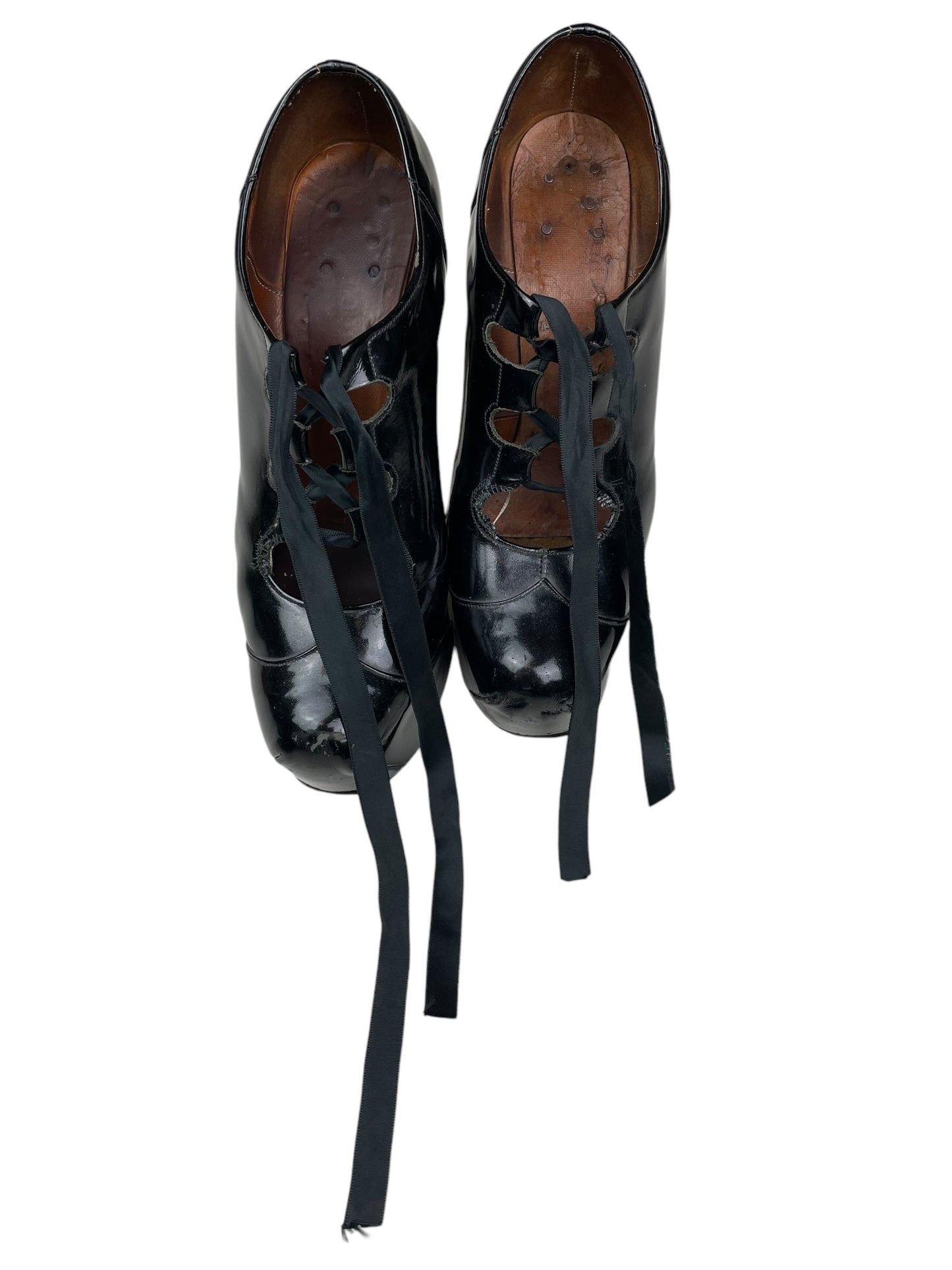 F/W 1993 Vivienne Westwood Elevated Ghillie platform heels