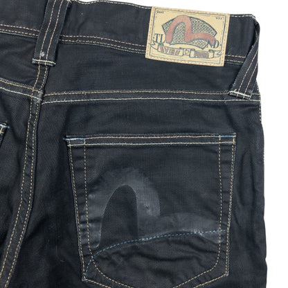 Vintage Puma X Evisu Double Gull Japanese Denim Jeans Size W32