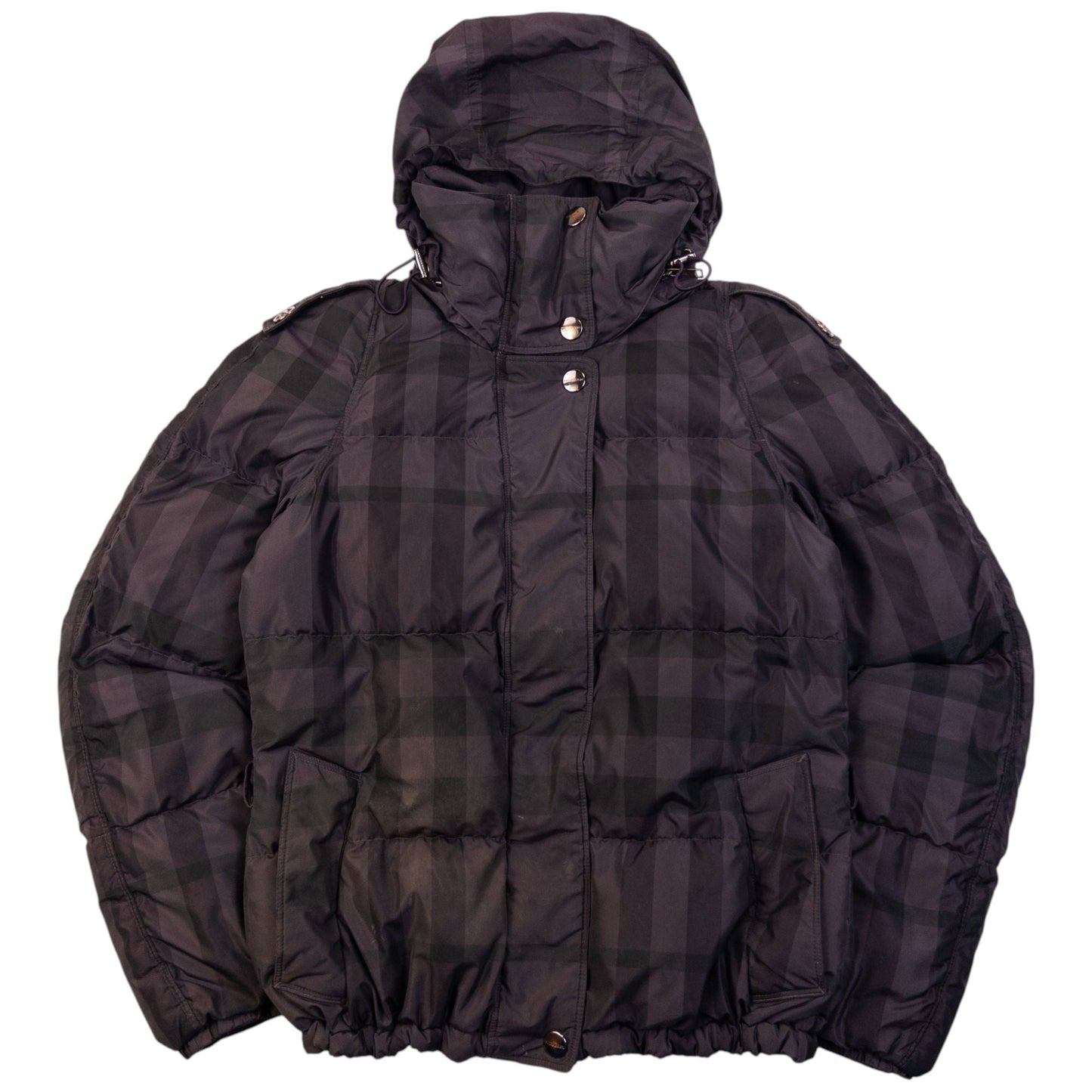 Vintage Burberry Nova Check Puffer Jacket Womens Size S | Small, Purple