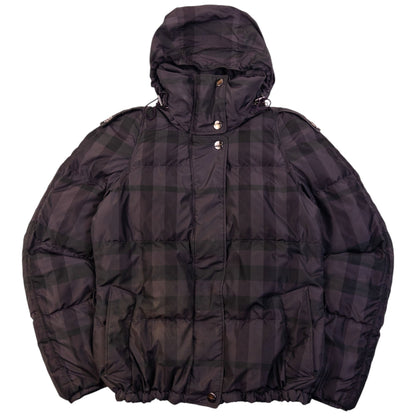 Vintage Burberry Nova Check Puffer Jacket Womens Size S | Small, Purple