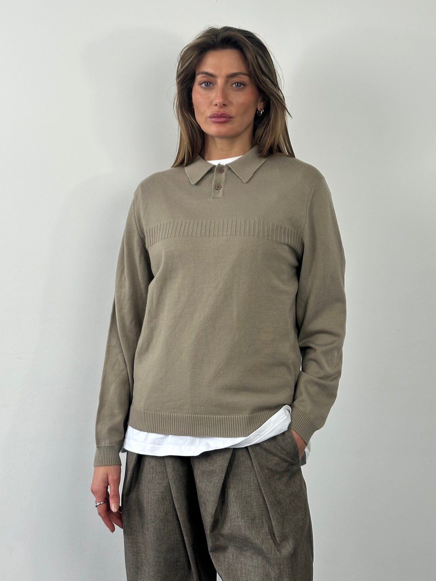 Yves Saint Laurent 1990s Wool Knit Logo Jumper - M