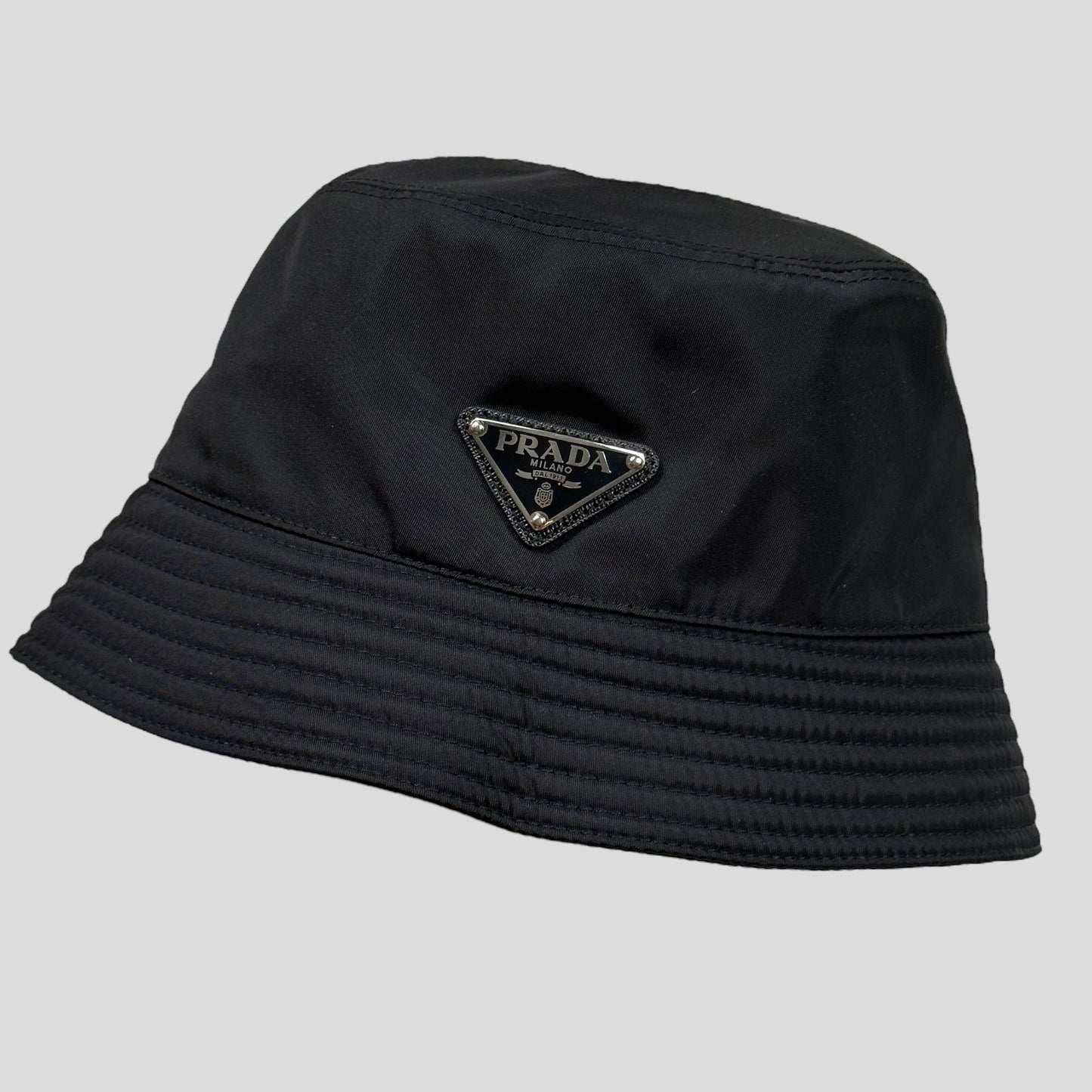 Prada Milano Nylon Bucket Hat - S/M