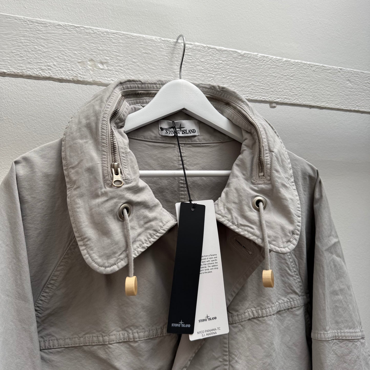 BNWT Stone Island SS26 Nyco Panama Marina Sail Jacket (L) | Large, Grey