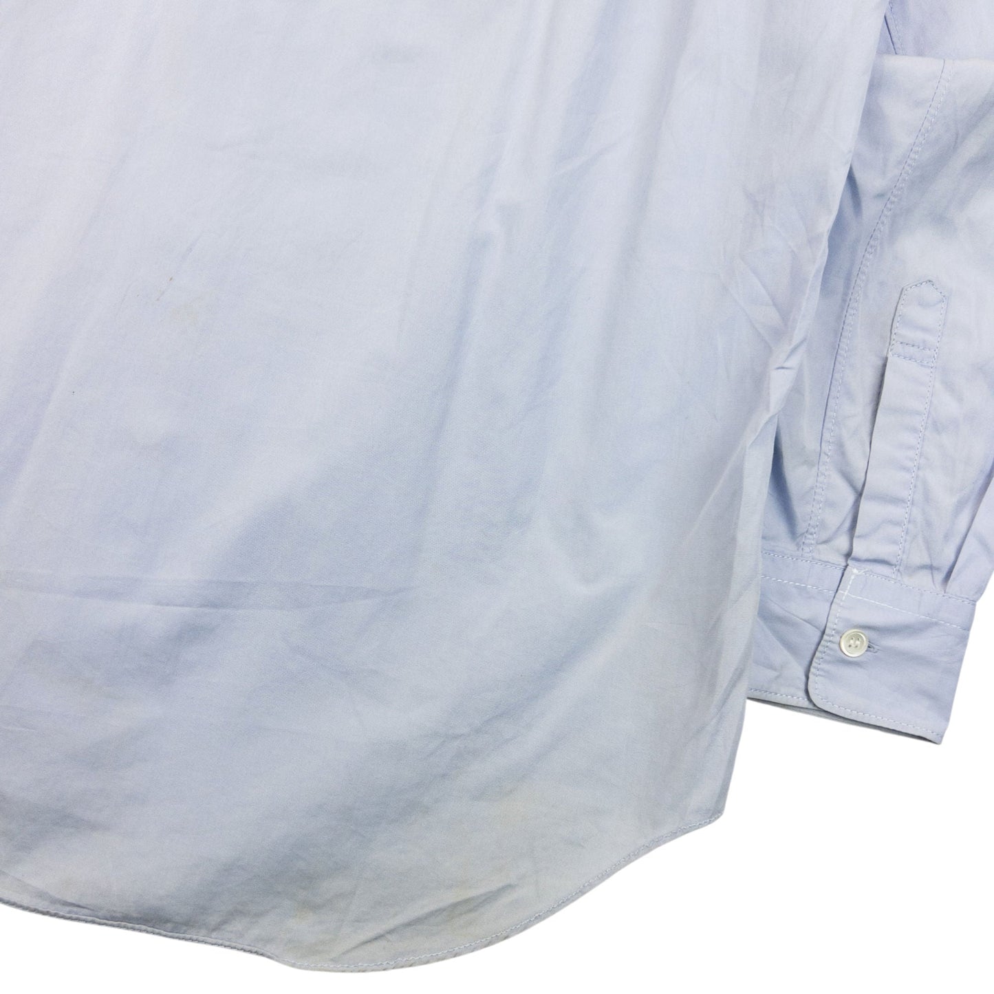 Vintage 2000s Comme Des Garçons HOMME Plus Long Sleeve Button Up Shirt Size S | Small, Blue