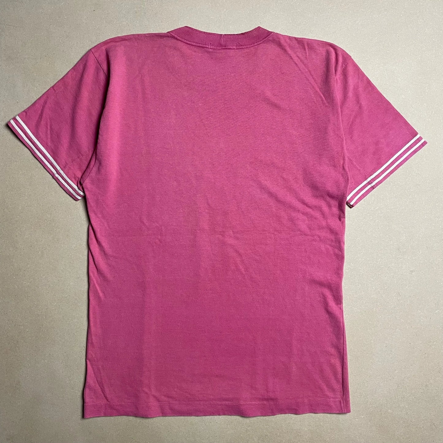 S/S 1988 Pink Rubber Concise Compass Logo T-shirt