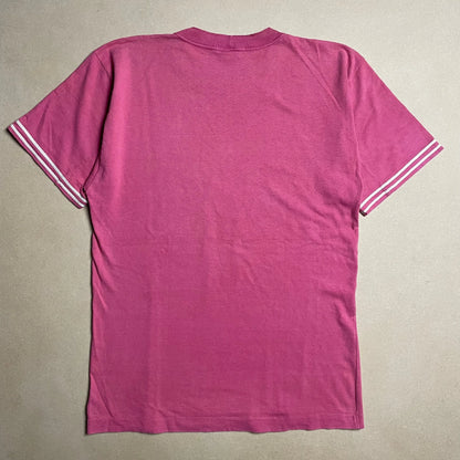 S/S 1988 Pink Rubber Concise Compass Logo T-shirt
