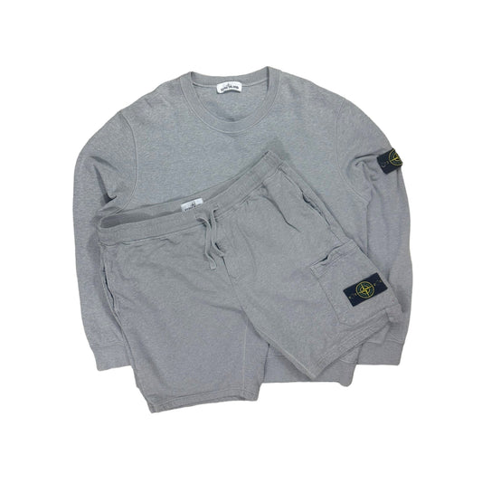 Stone Island Matching Tracksuit Jumper & Shorts Set