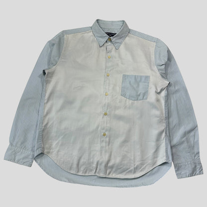 Comme Des Garçons Homme 00’s Striped Mix Material Shirt - M/L | Default Title, Multicoloured