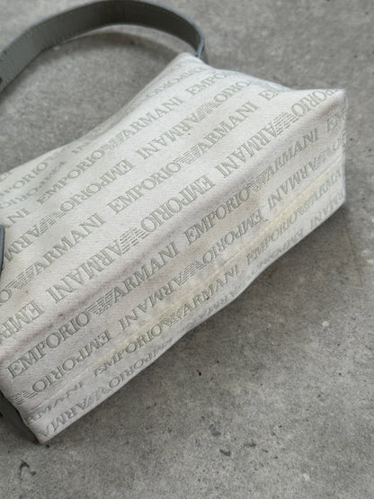 Emporio Armani 2000s Monogram Baguette Shoulder Bag