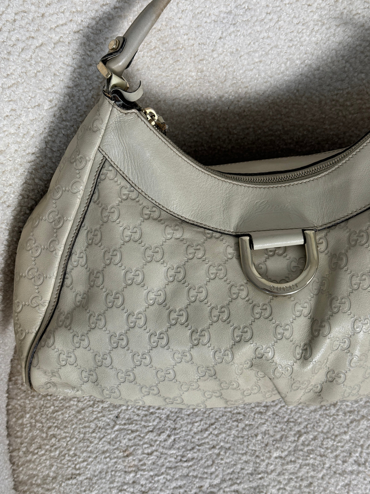 2000s Gucci Guccissima Large D-Ring Shoulder Bag | O/S, Multicoloured