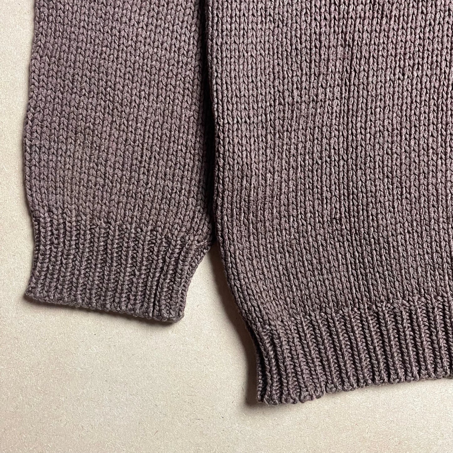 A/W 1991 Walnut Brown Cable Knit Pullover Sweater