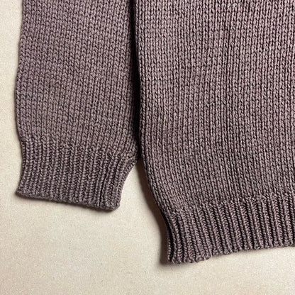 A/W 1991 Walnut Brown Cable Knit Pullover Sweater