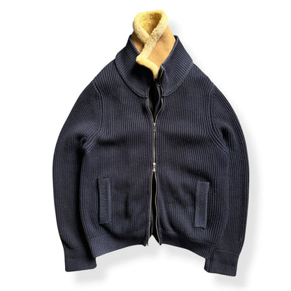 FW2006 CP Company 2in1 Knitted Jumper (L) | Large, Navy