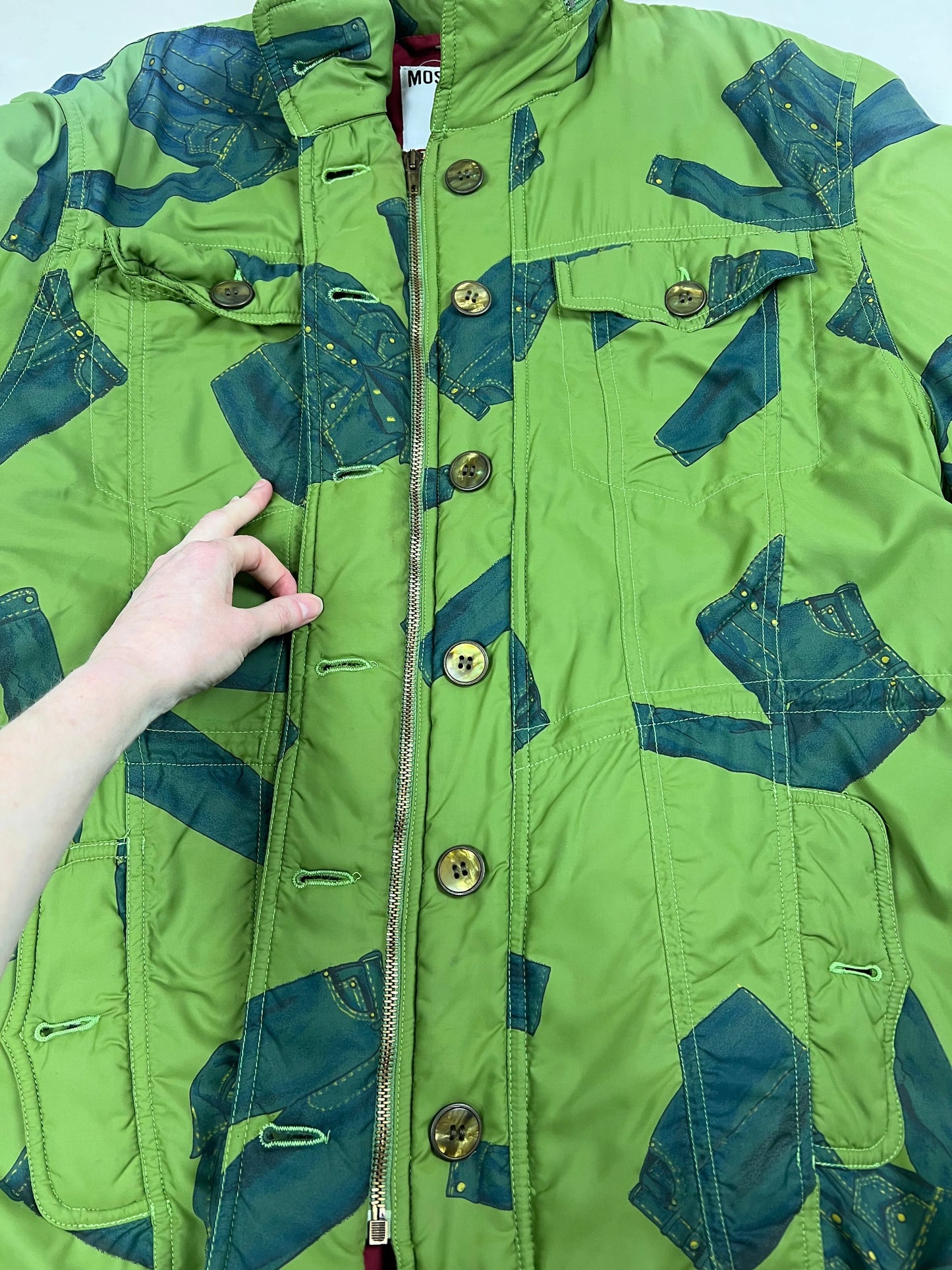Moschino 80s/90s green coat