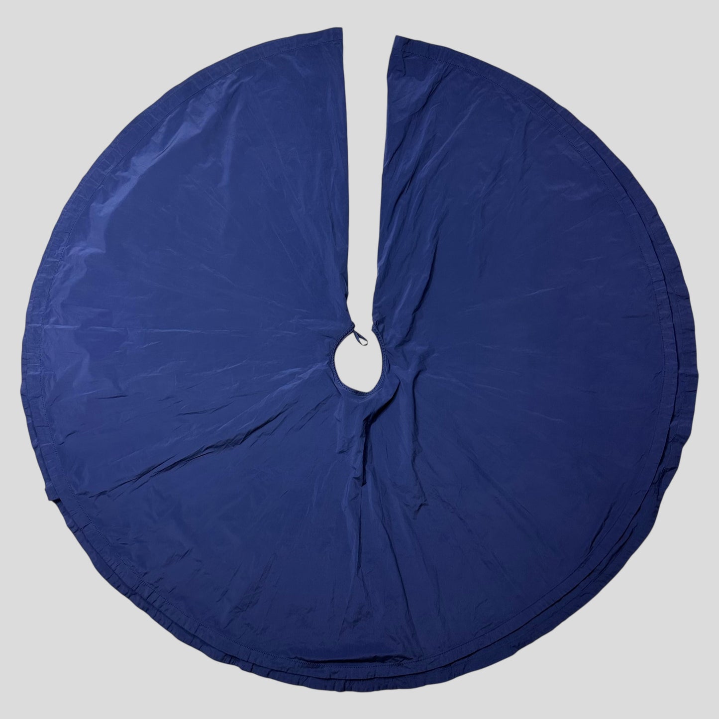 Prada 2006 Blue Nylon Shimmer Pleated Zip Flare Skirt - IT40 (UK8)