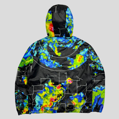 Prada Milano SS17 Radar Nylon Ripstop Jacket - M (L) | Medium, Black with Multicolor Heatmap Print