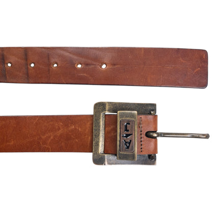 Vintage Armani Jeans Leather Belt Size W34