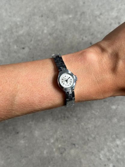 Regus 1970s Swiss Silver ToneJewel Mechanical Watch