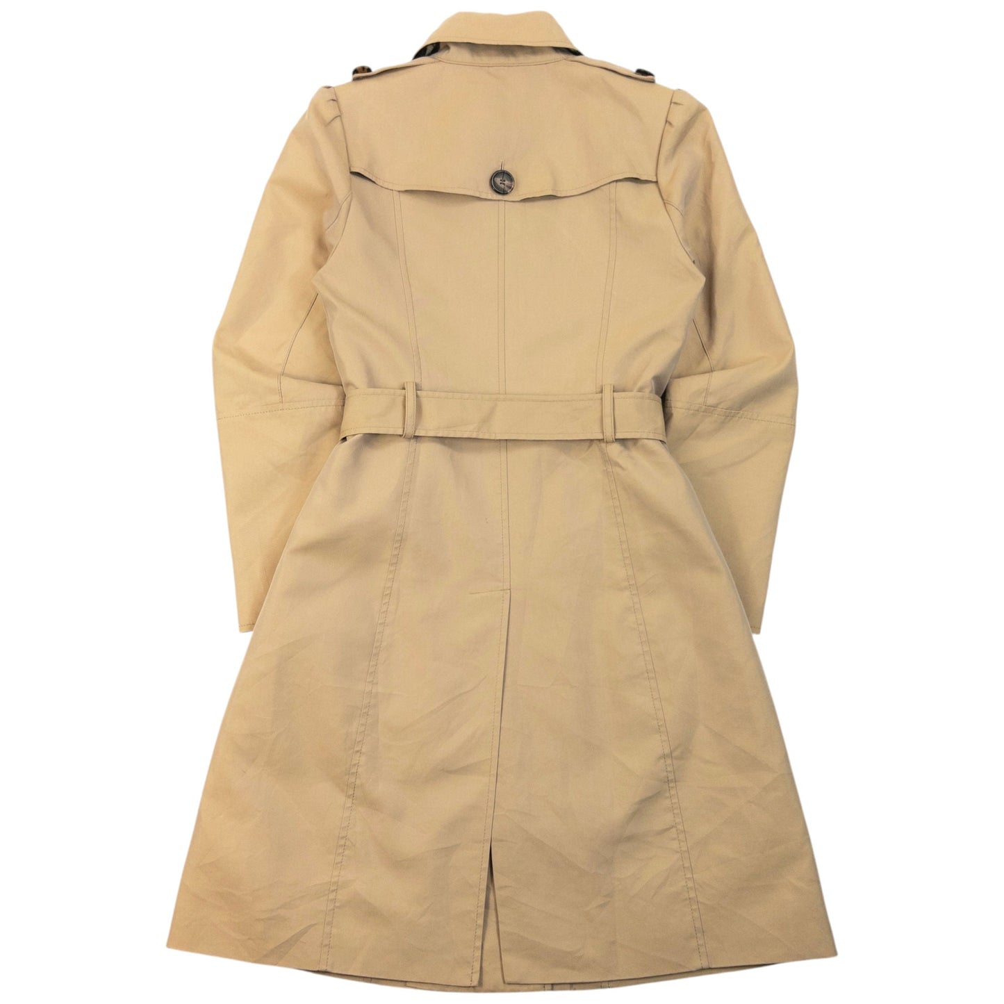 Vintage 2000s Burberry Blue Label Nova Check Lined Trench Jacket Womens Size XS | XS, Beige