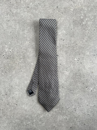 Calvin Klein 1990s Pure Silk Striped Tie