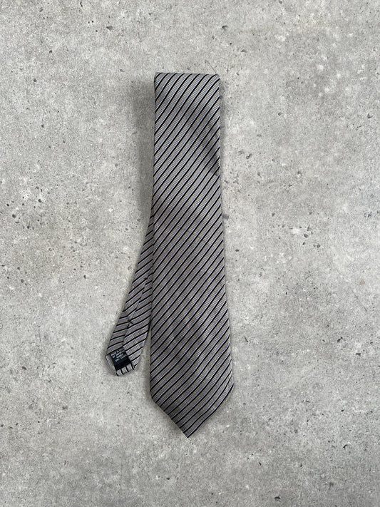 Calvin Klein 1990s Pure Silk Striped Tie