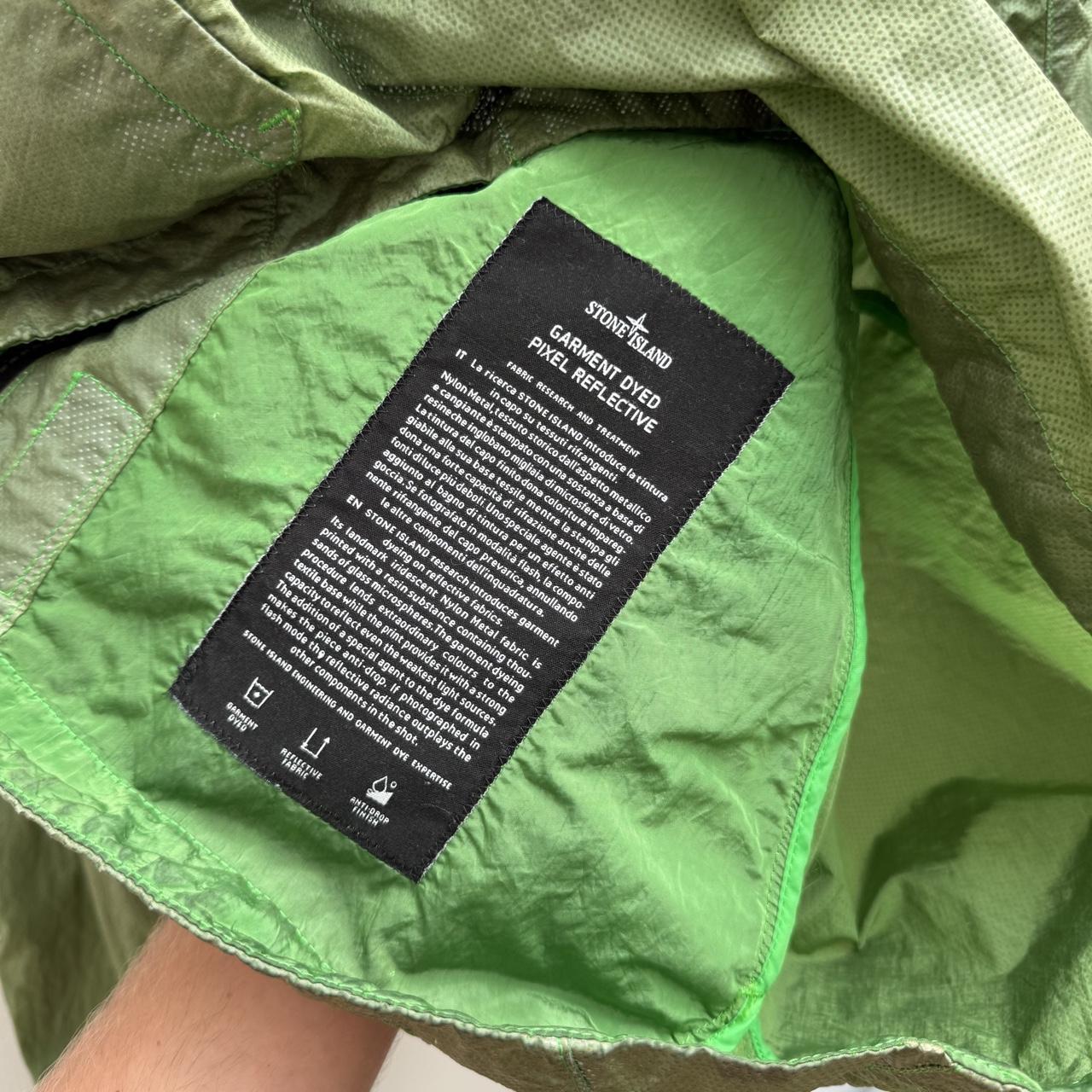 Stone Island Pixel Reflective Jacket Green (L) | Large, Green