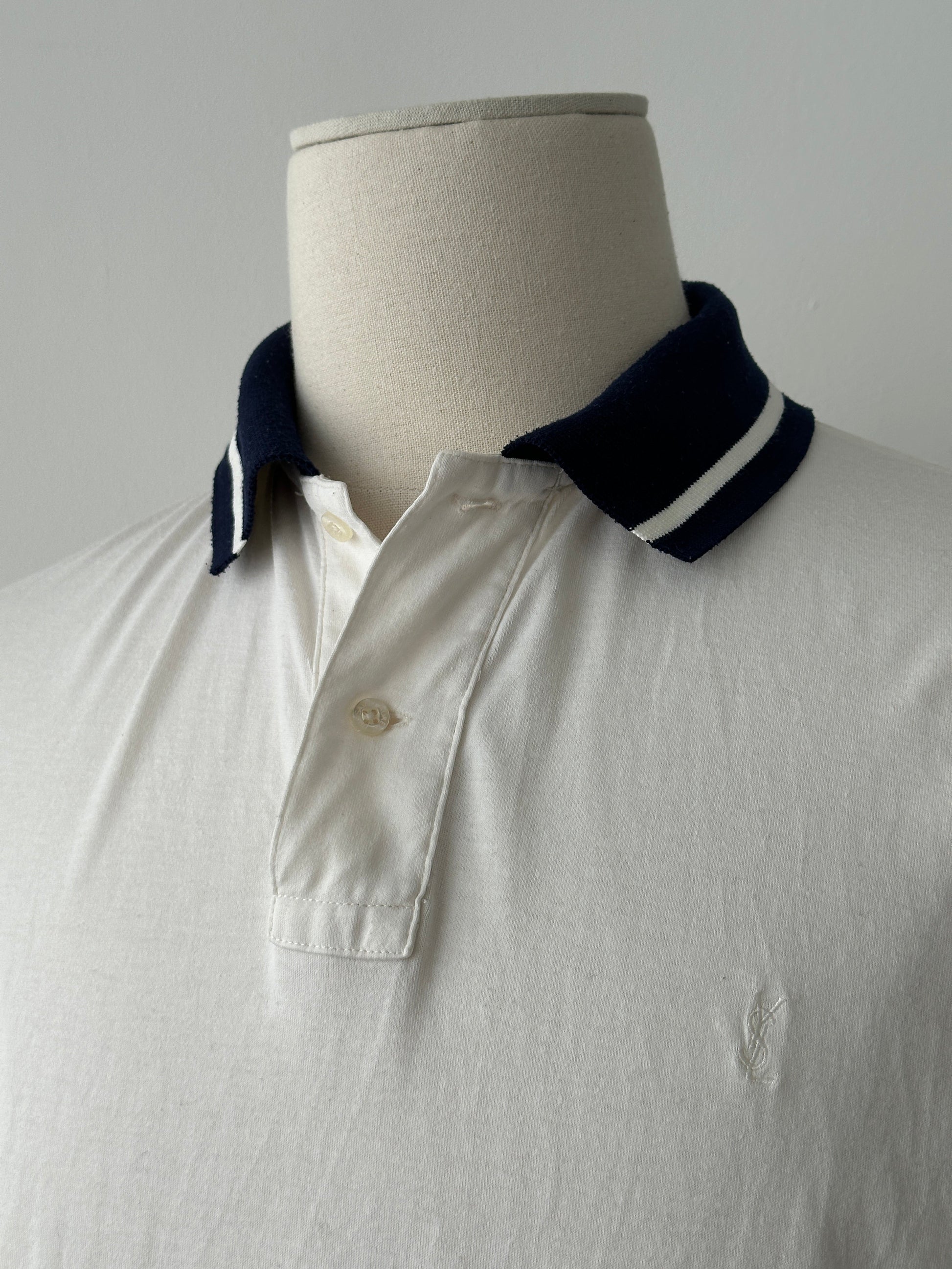 Yves Saint Laurent Pour Homme 1990s Striped Polo - L