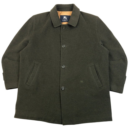 Vintage 2000s Burberry Nova Check Lined Wool Jacket Size XL | XL, Green