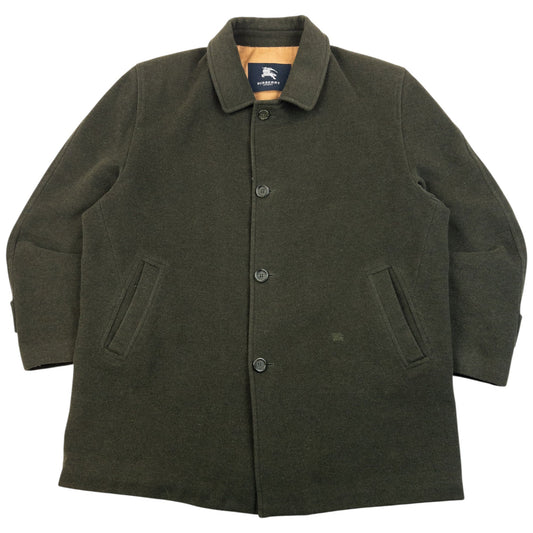 Vintage 2000s Burberry Nova Check Lined Wool Jacket Size XL | XL, Green